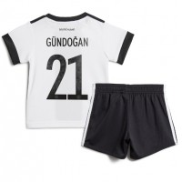 Deutschland Ilkay Gundogan #21 Fußballbekleidung Heimtrikot Kinder WM 2022 Kurzarm (+ kurze hosen)